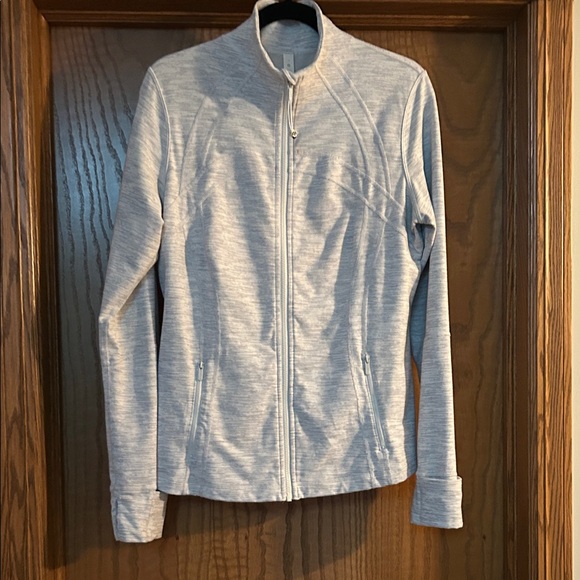 Lululemon Define jacket- white/ Light Gray Striped - Picture 8 of 8